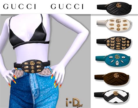 Gucci Marmont Matalasse Belt Bag Exclusive By I D Sims Симс 4 Симс