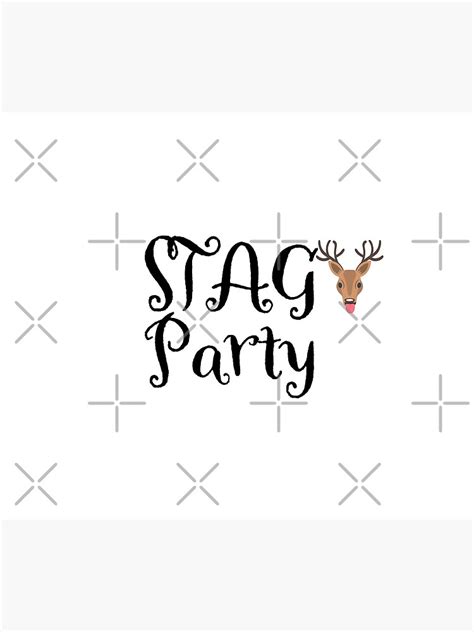 Stag Party Poster By Nonsenserelish Redbubble