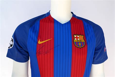 Signed Lionel Messi 201617 Jersey Charitystars