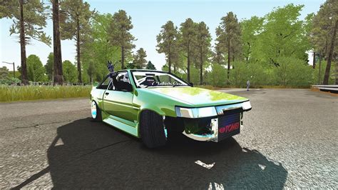 Drifting Clutch Gang AE86 Coupe In The Woodlands Track Assetto Corsa