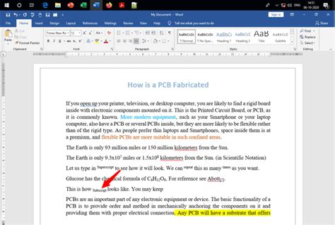 How To Do Superscript And Subscript In Ms Word Officebeginner