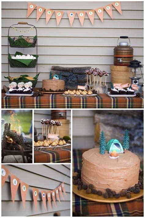 Boys Camping Birthday Party Ideas Camping Theme Birthday Party 4th