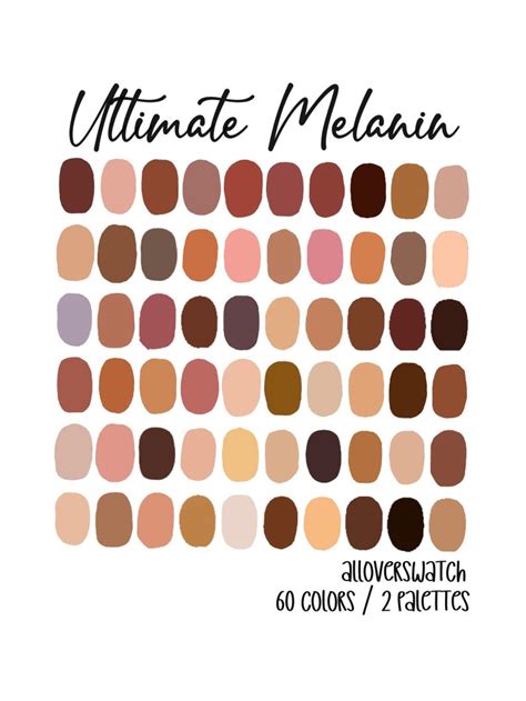Ultimate Melanin Procreate Color Palettes Etsy