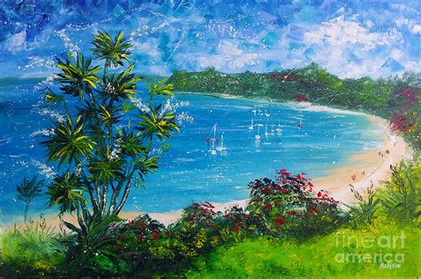 Turquoise Bay On A Sunny Day Painting By Ekaterina Chernova Fine Art America