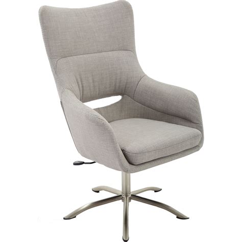 Hanover Carlton Wingback Stationary Office Chair In Taupe With