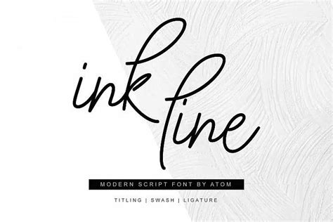 Ink Line Script Font All Free Fonts