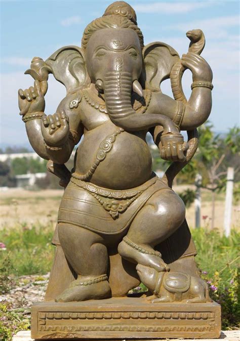 Maybe you would like to learn more about one of these? SOLD Stone Garden Standing Ganesha 40" | Ganesha, Ganesha ...