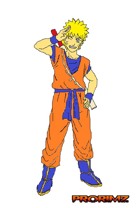 Naruto With Gokus Costume Created With Paint By Prorimz On Deviantart