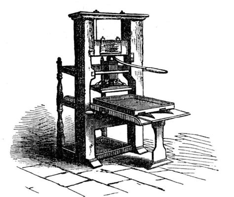 Creación De La Imprenta Por Gutenberg En 1435 Johannes Gutenberg