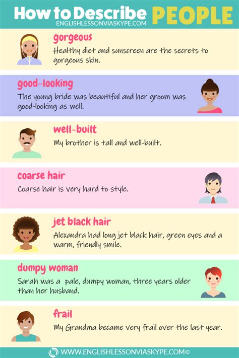 Adjectives To Describe Physical Appearance Artofit