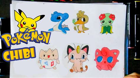 Snel te leren en makkelijk te deze tekening is bedoeld om na. 6 CHIBI POKEMON TEKENEN! Pokemon Gen 1 Chibi's Tekenen - YouTube