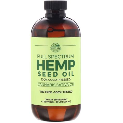 Full Spectrum Hemp Seed Oil 8 Fl Oz 236 Ml 35046109806 Ebay