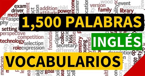 Las 1500 Palabras Más Usadas En Inglés Y Español Con Pronunciación Y