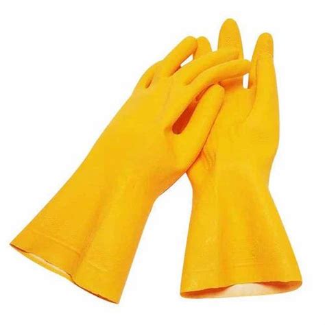 Rubber Yellow Laboratory Hand Gloves Rs 70 Pair Gripson Enterprises