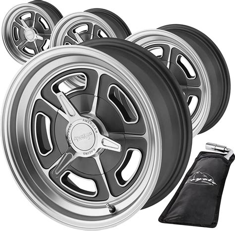 American Racing Vn502 Wheels Set Of 4 Mag Gray Machined