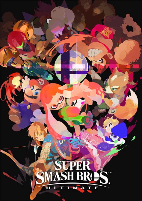 Super Smash Bros Ultimate Inkling Poster By Leafpenguins On Deviantart