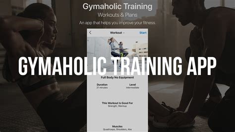 Gymaholic Training App Improve Your Fitness Youtube
