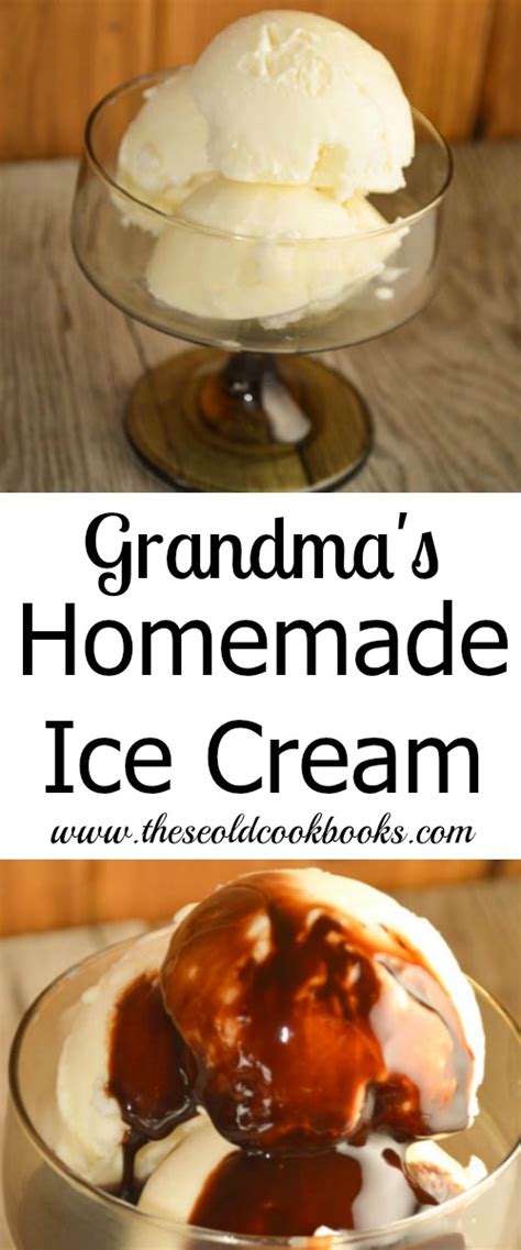 Grandmas Homemade Ice Cream Made With Eggs And Cooked On Stovetop