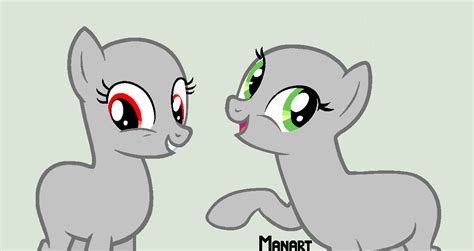 Mlp Base Two Earth Ponys By Manazika On Deviantart