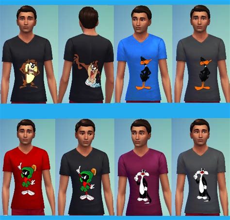 Mod The Sims 56 Looney Tunes T Shirts For Males And Females