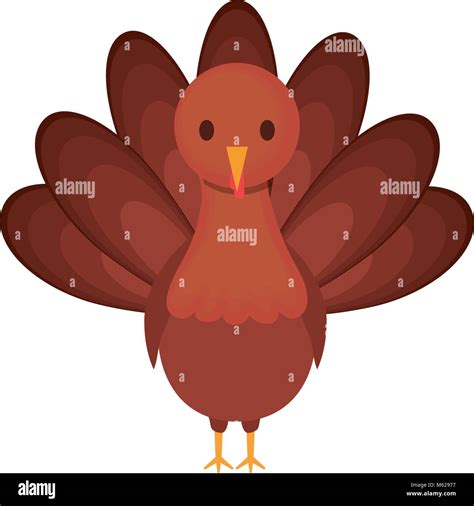 colorful turkey over white background vector illustration stock vector image and art alamy