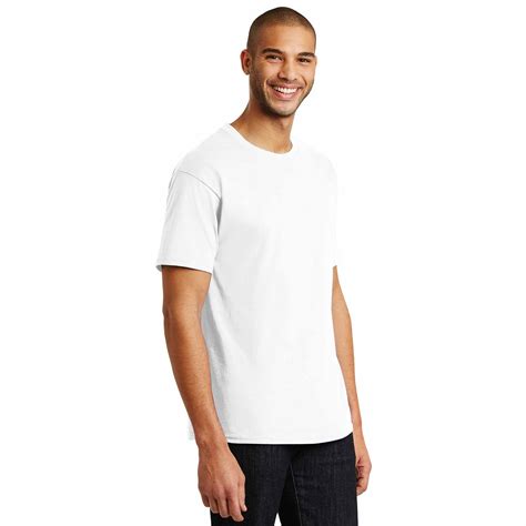 Hanes 5250 Authentic 100 Cotton T Shirt White Full Source
