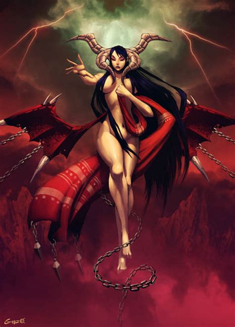 Genzoman Original Girl Black Hair Chain Demon Demon Girl Demon
