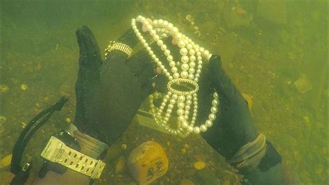 Found Jewelry Underwater In River While Scuba Diving For Lost Valuables