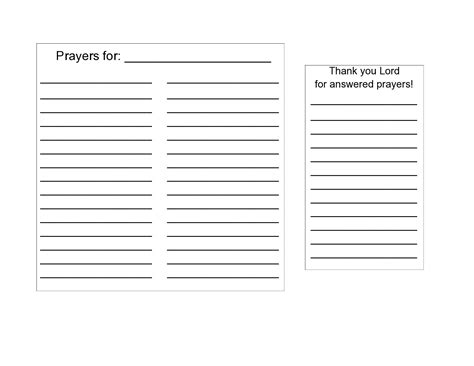 Printable Prayer Sheets Templates Printable Jd
