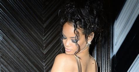 Met Ball 2014 Rihanna Flashes Her Bum In Backless Dress At Nyc After Party Photo Huffpost