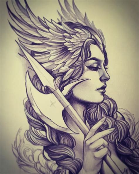 Valkyrie Tattoos For Women