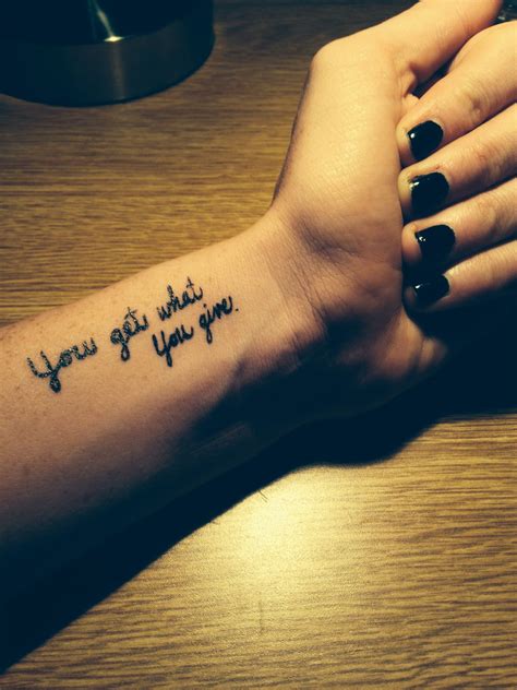 Quote Meaningful Wrist Tattoos Shortquotescc