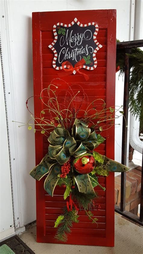 Pin By Susan Magnuson On Shutters Repurposed Diy Christmas