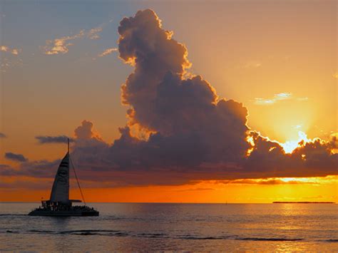 Enjoying A Post Irma Sunset Cruise In Key West Florida Travel Cruise