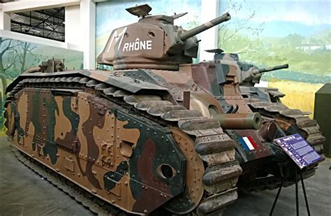 Surviving Char B1 Bis Renault French Ww2 Heavy Tank Saumur France
