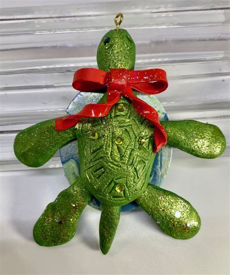 Sea Turtle Ornament Turtle Ornament Ornaments Christmas Ornaments