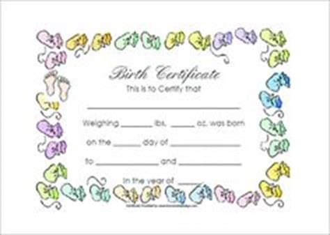 Fake birth certificate maker free. Download this free birth certificate for your reborn doll. | Birth certificate template, Birth ...