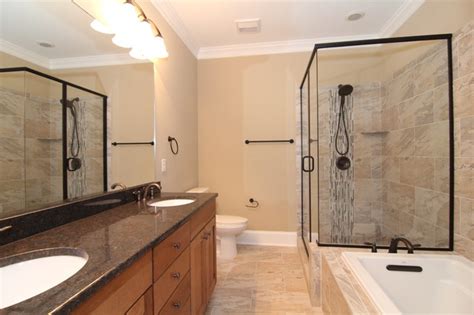 Browse bathroom designs and decorating ideas. Small Master Bathroom Ideas - Craftsman - Bathroom ...