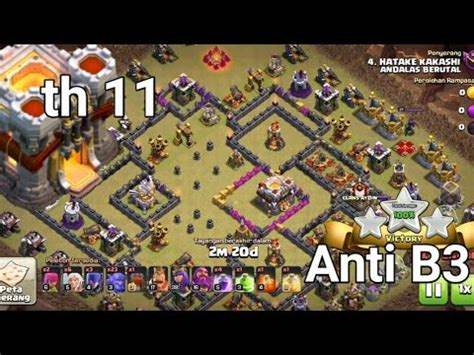 Because of that, the most common war bases are the anti 3 star bases that have the townhall on the outside. Base WAR th 11 anti bintang 3 | COC - YouTube