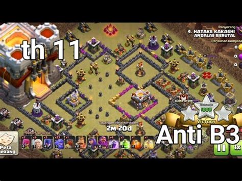 Anda adalah orang yang saya akan bantu. Base WAR th 11 anti bintang 3 | COC - YouTube