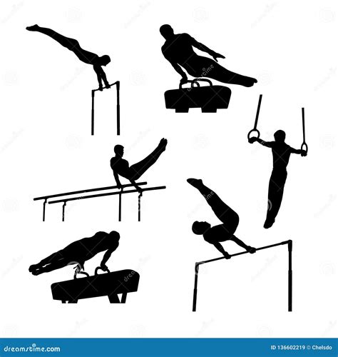 men gymnastics silhouette stock illustrations 432 men gymnastics silhouette stock