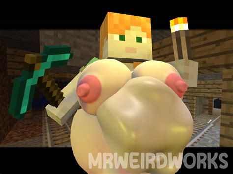 Rule 34 1girls Alex Minecraft Big Breasts Fat Huge Belly Minecraft