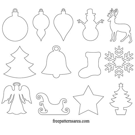 winter  christmas ornament vector freepatternsarea