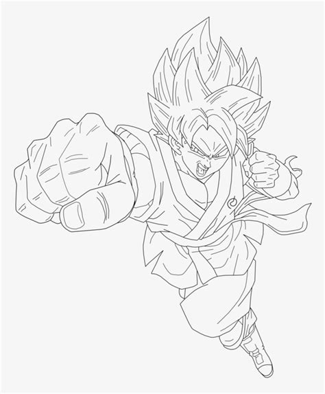 Goku Super Saiyan God Drawings Sketch Coloring Page