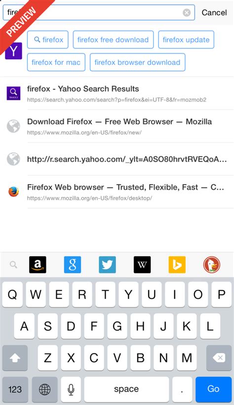 Firefox For Ios Now Available For Preview Future Releases