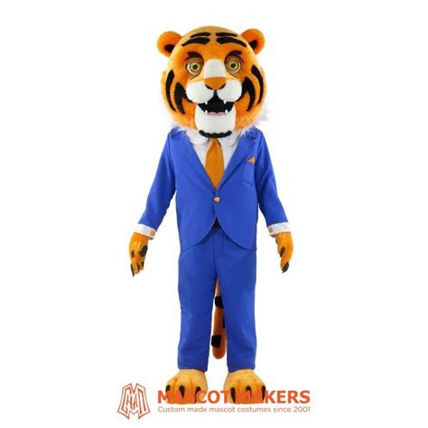 Page Tiger Mascot With Animatronic Eyes Mascot Makers Custom