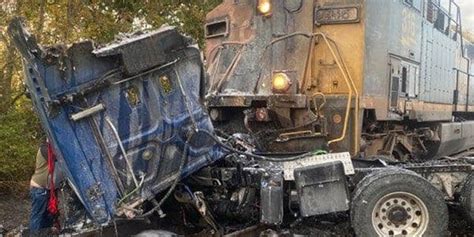 train slams semi truck in indiana after driver gets stuck on tracks fox news