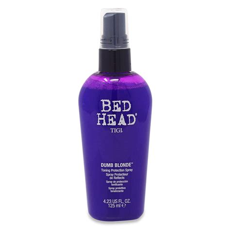 The dumb blonde conditioner from tigi is perfect for use on highlighted, damaged or chemically treated hair. Tigi - Bed Head - Dumb Blonde Toning Protection Spray - 4 ...