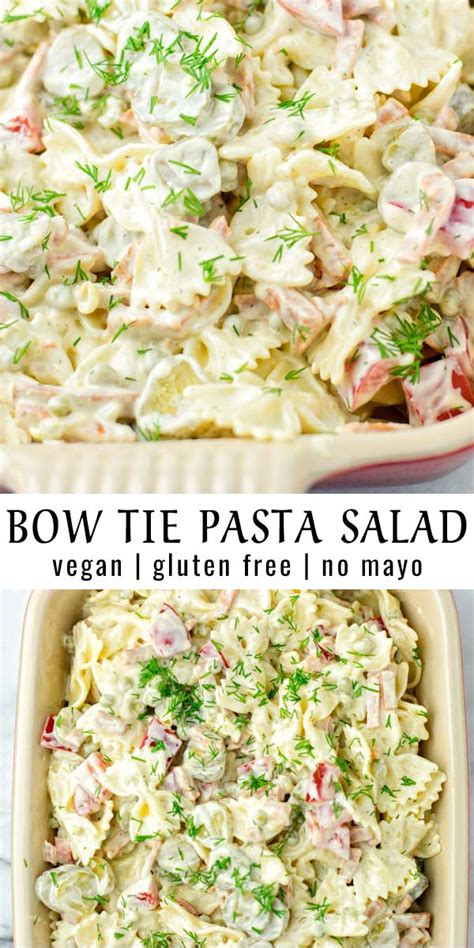 Adapting it to use up whatever is on the pantry shelf—tomato instead of pimiento, green olives instead of black ones, or perhaps a different cheese. Bow Tie Pasta Salad mayo free - Contentedness Cooking