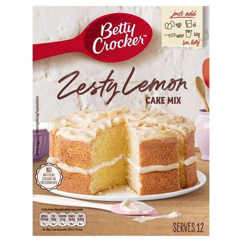 Betty Crocker Zesty Lemon Cake Mix 425g Present Presenttips